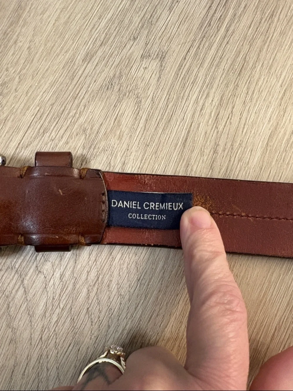 Daniel Cremieux Signature Collection Leather Belt - Size 34 work office business